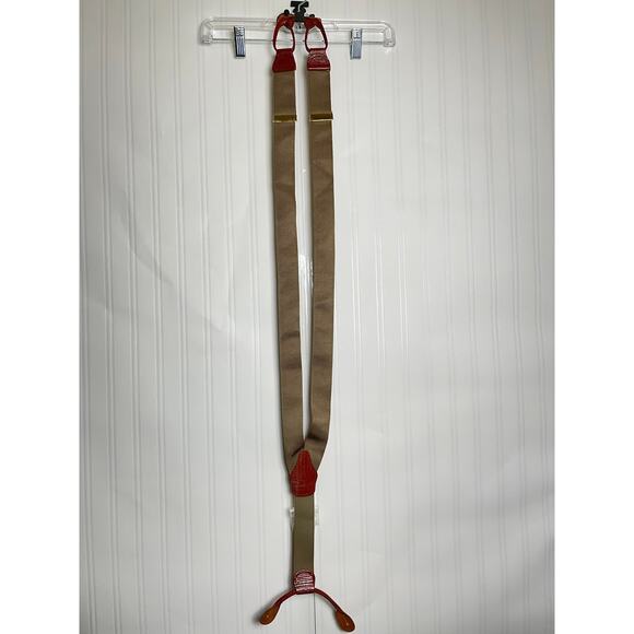 NWT B&G N.Y. Mens Suspenders Braces Made in England Adjustable Corp Quiet Luxury - Picture 1 of 8